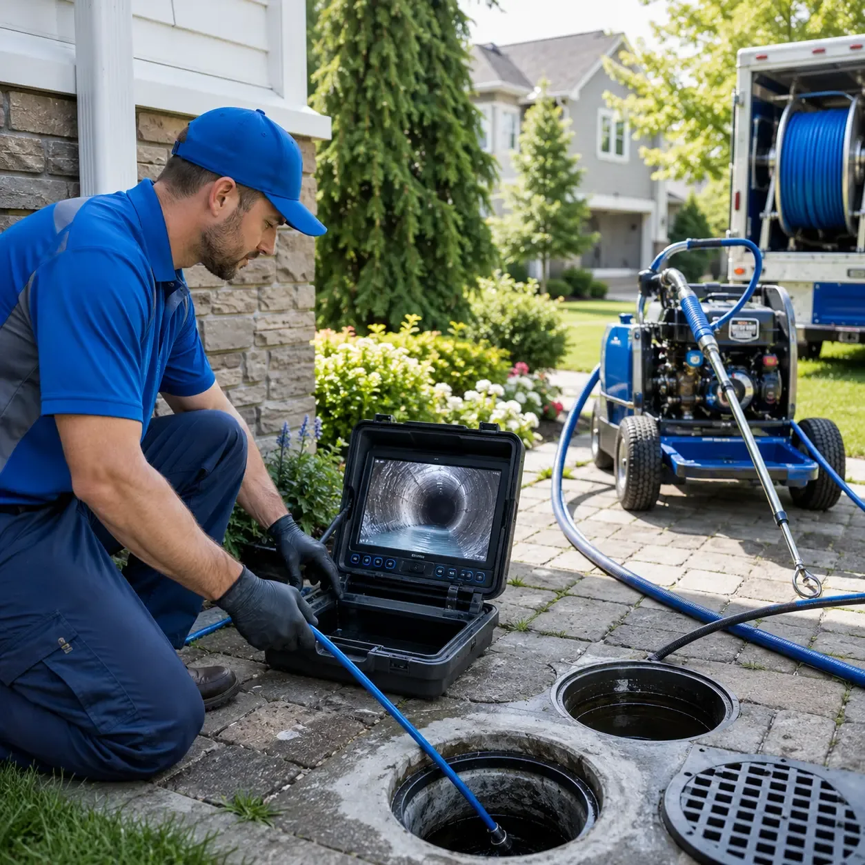 Outdoor drain cleaning professionals serving Clarence, NY