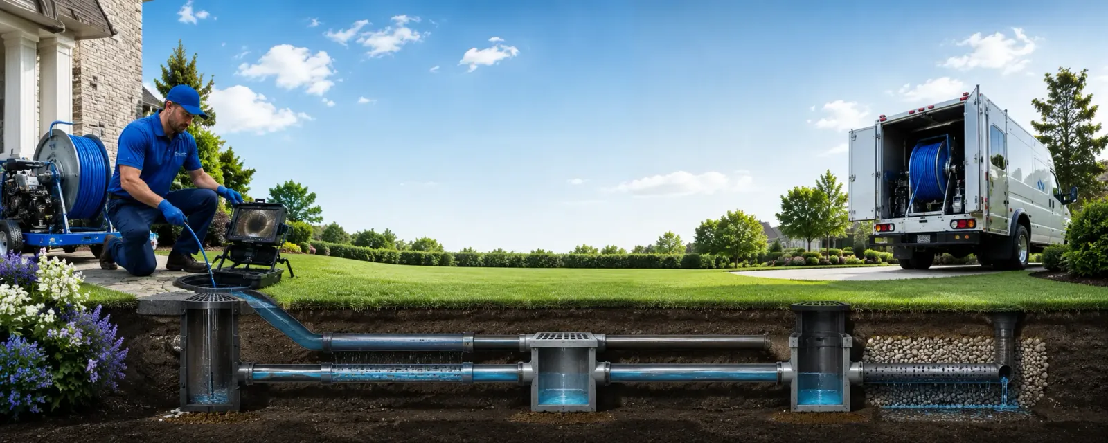 Outdoor drain cleaning information for Clarence, NY